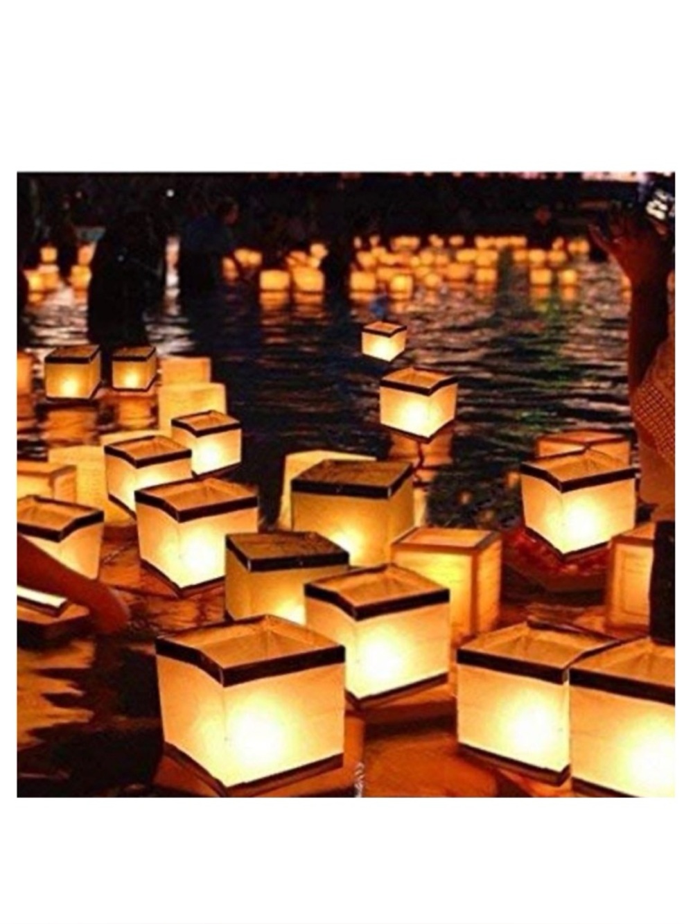 Diagtree 20 Pack Square Chinese Lantern